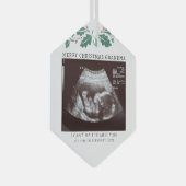 Zwangerschap tijdens vakantie Baby Scan Grandma Glas Ornament (Voorkant Rechts)