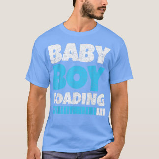 Zwangerschap Toekomstige ouders, babyjongen die P T-shirt