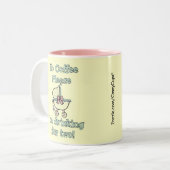 Zwangerschap Tweekleurige Koffiemok (Voorkant links)