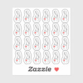 Zwangerschap Ultrasound Baby Checkup Tracker Plann Sticker (Vel)