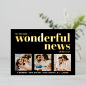 Zwangerschap Vakantie Aankondiging Foto Collage No (Staand Voorkant)