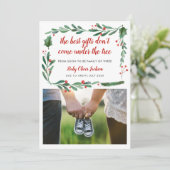 Zwangerschap Vakantie Aankondiging | Moderne foto (Staand voorkant)