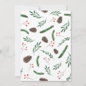 Zwangerschap Vakantie Aankondiging | Moderne foto (Achterkant)