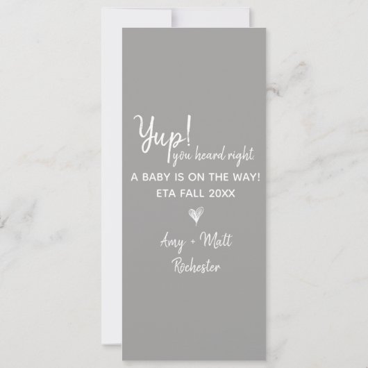 Zwangerschap van Big Brother/Zuster Pet Aankondigi Aankondiging (Achterkant)