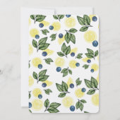 Zwangerschap van Lemon Blueberry Boy Aankondiging (Achterkant)