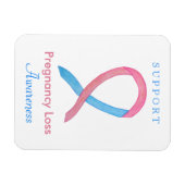 Zwangerschap Verlies Bewustzijn Lint Custom Art Ma Magneet (Horizontaal)