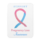 Zwangerschap Verlies Bewustzijn Lint Custom Art Ma Magneet (Verticaal)