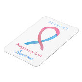 Zwangerschap Verlies Bewustzijn Lint Custom Art Ma Magneet (Linkerzijde)