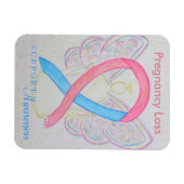 Zwangerschap Verlies Bewustzijn Lint Engel Art Mag Magneet (Horizontaal)