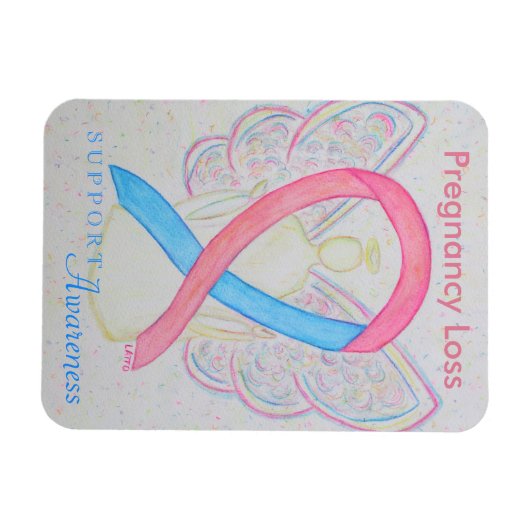 Zwangerschap Verlies Bewustzijn Lint Engel Art Mag Magneet (Horizontaal)