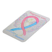 Zwangerschap Verlies Bewustzijn Lint Engel Art Mag Magneet (Linkerzijde)