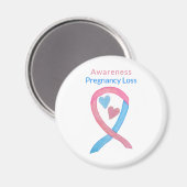 Zwangerschap Verlies Bewustzijn Lint Hart Kunstmag Magneet (Voorkant / Achterkant)