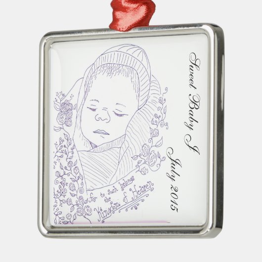 Zwangerschap Verlies Ornament (Links)