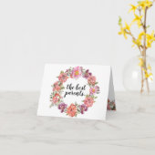 Zwangerschap Vertel het Roos Waterverf ouders Kaart (Gele Bloem)