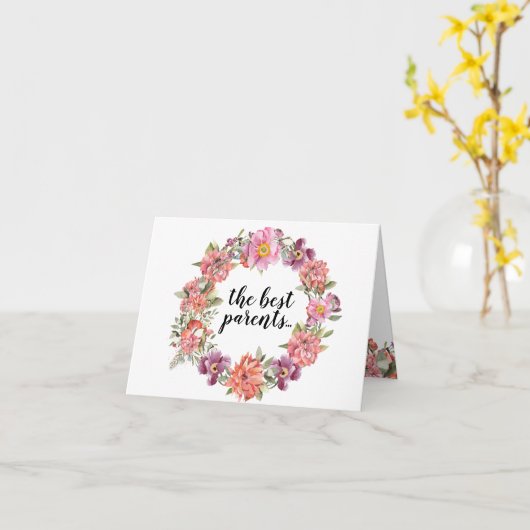 Zwangerschap Vertel het Roos Waterverf ouders Kaart (Gele Bloem)