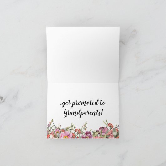 Zwangerschap Vertel het Roos Waterverf ouders Kaart (Binnen)