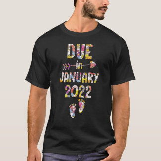 Zwangerschap Vervaldatum januari Zie je in T-shirt