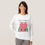 Zwangerschap - Watermeloen T-shirt (Voorkant volledig)