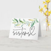 Zwangerschap Zuster Tante om zwanger te worden Kaart (Gele Bloem)