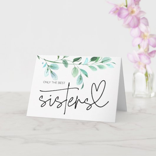 Zwangerschap Zuster Tante om zwanger te zijn Kaart (Orchidee)