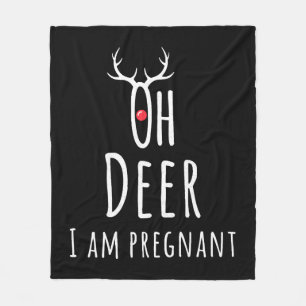 Zwangerschap Zwangere Baby Kerst Herten Fleece Deken