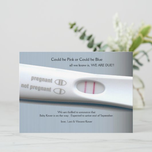 Zwangerschap Zwangerschap Aankondiging (Staand voorkant)