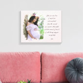 Zwangerschap Zwangerschap Baby Verwacht prijsopgav Canvas Afdruk (Insitu (Woonkamer))