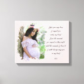 Zwangerschap Zwangerschap Baby Verwacht prijsopgav Canvas Afdruk (Voorkant)