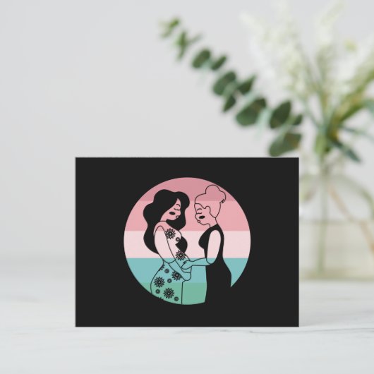 Zwangerschap Zwangerschap Gebok Dank je wel Briefkaart (Staand voorkant)