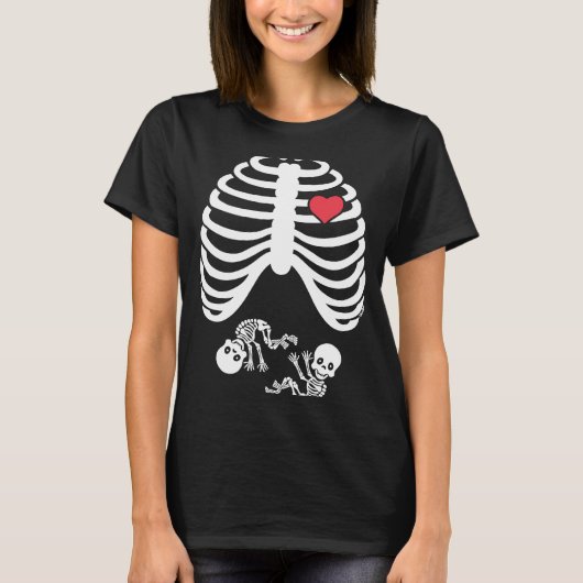 Zwangerschap Zwangerschap Halloween T-shirt (Voorkant)