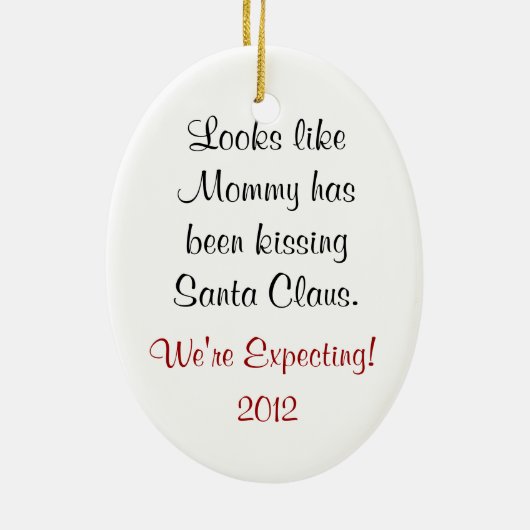 Zwangerschap Zwangerschap Mammie Keramisch Ornament (Achterkant)