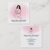 *~* Zwangerschap Zwangerschap Zwangerschap van de  Vierkante Visitekaartje (Voorkant / Achterkant)