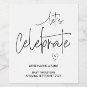 Zwangerschap Zwangerschap Zwangerschap Zwangerscha Wijn Etiket (Enkel label)