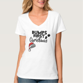 Zwangerschapbof Eerste Kerstmis T-shirt