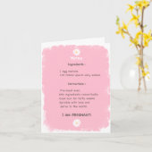 Zwangerschaprecept Kaart (Gele Bloem)