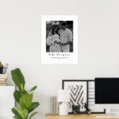 Zwangerschaps Aankondiging Schattige Binnenkort Ec Poster (Thuiskantoor)