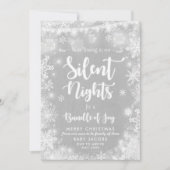 Zwangerschaps- en kerstkaartje Rustisch Lijst Feestdagenkaart (Voorkant)