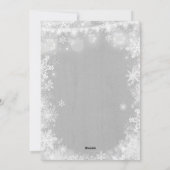 Zwangerschaps- en kerstkaartje Rustisch Lijst Feestdagenkaart (Achterkant)