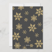 Zwangerschaps- en kerstkaartje Rustisch Lijst Feestdagenkaart (Achterkant)