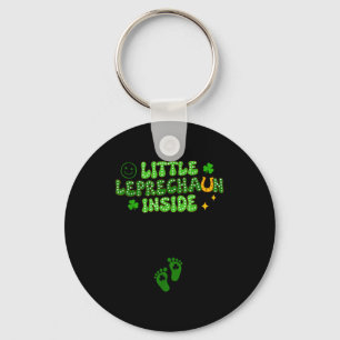 Zwangerschaps onthulling St. Patrick's Day ontwerp Sleutelhanger