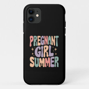 Zwangerschaps onthulling Zwangere Meisje Zomer Bab Case-Mate iPhone Case