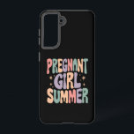 Zwangerschaps onthulling Zwangere Meisje Zomer Bab Samsung Galaxy Hoesje<br><div class="desc">Zwangerschaps onthulling Zwangere Meisje Zomer Baby Shower</div>