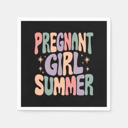 Zwangerschaps onthulling Zwangere Meisje Zomer Bab Servet (Voorkant)