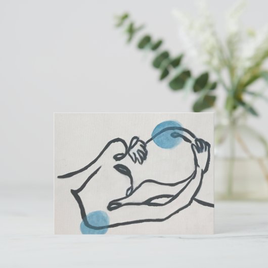 Zwangerschapsaankondiging Baby Boy Briefkaart (Staand voorkant)