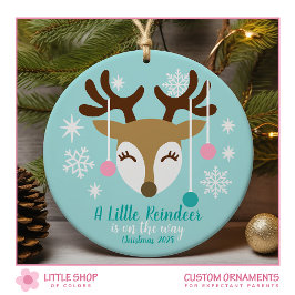 Zwangerschapsaankondiging Baby  foto Keramisch Ornament