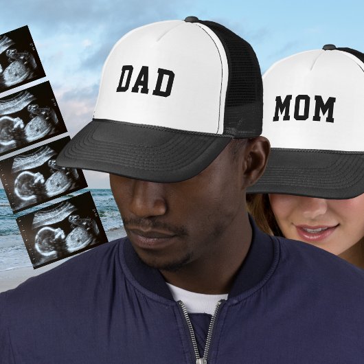 Zwangerschapsaankondiging Baby Reveal Dad Trucker Pet