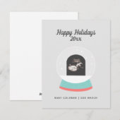 Zwangerschapsaankondiging Baby Sonogram Holiday Ka Feestdagenkaart (Voorkant / Achterkant)