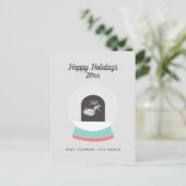 Zwangerschapsaankondiging Baby Sonogram Holiday Ka Feestdagenkaart (Staand voorkant)