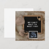 Zwangerschapsaankondiging Baby Verwelkomingskaart, Kaart (Voorkant / Achterkant)