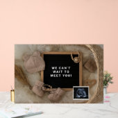 Zwangerschapsaankondiging Baby Welkomstkaart, Gesl Acryl Bord (Huwelijk)